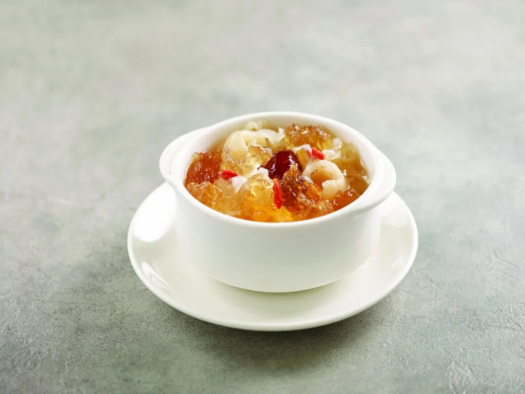Chilled Snow Fungus with Peach Resin